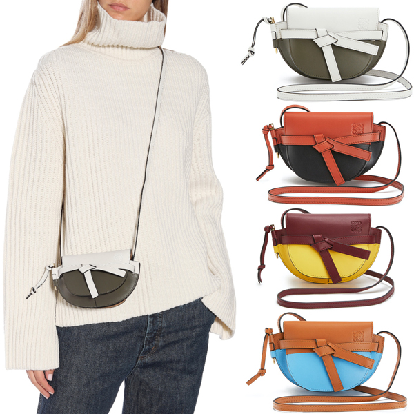 2020年春夏新作 ロエベコピーゲートミニバッグ LW032 GATE MINI BAG 33154U62 6967 ワイン